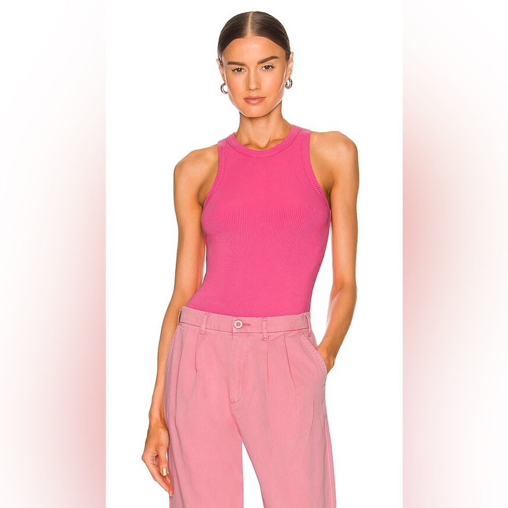 Pistols Blake Crew Neck Bodysuit in Flamingo Womens Size M